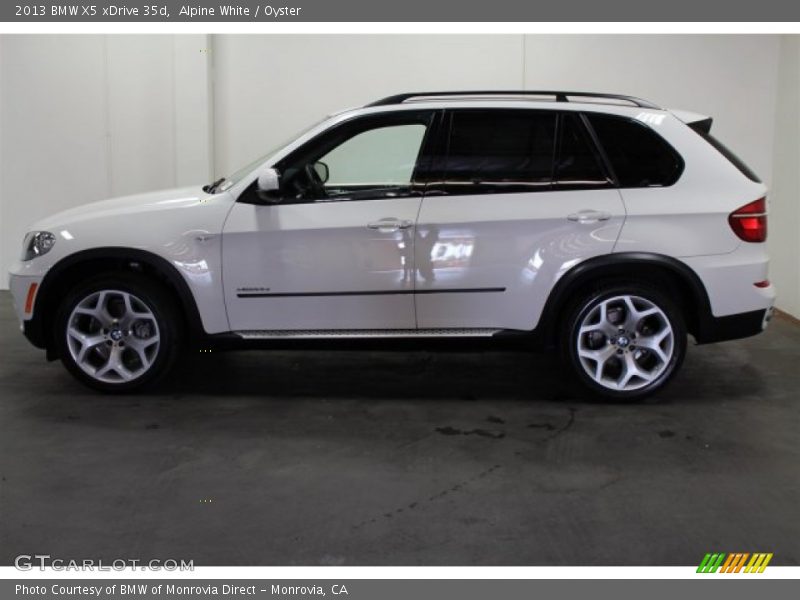 Alpine White / Oyster 2013 BMW X5 xDrive 35d