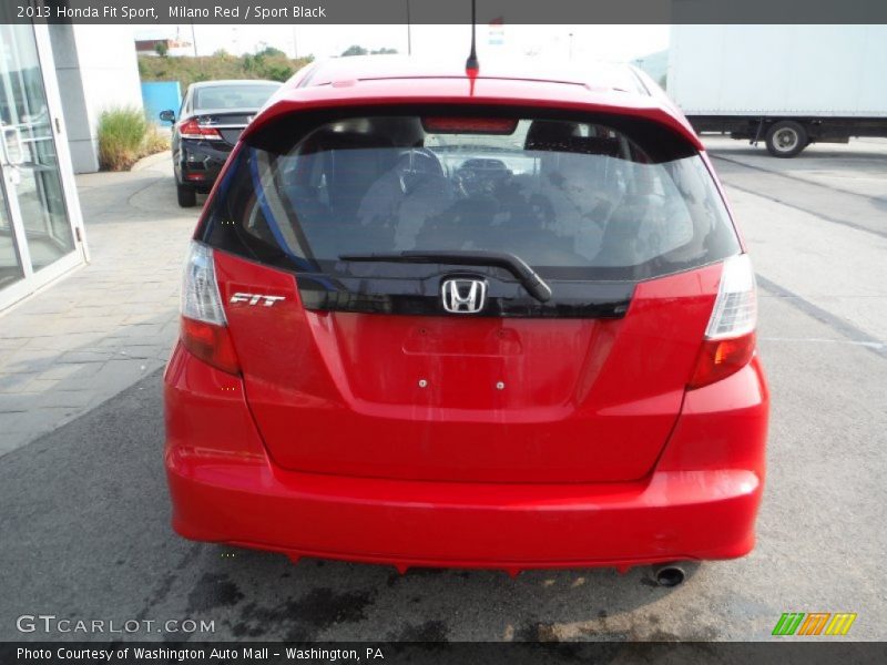 Milano Red / Sport Black 2013 Honda Fit Sport