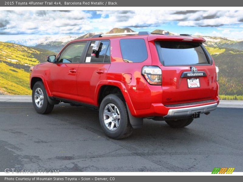 Barcelona Red Metallic / Black 2015 Toyota 4Runner Trail 4x4