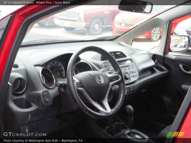 Milano Red / Sport Black 2013 Honda Fit Sport