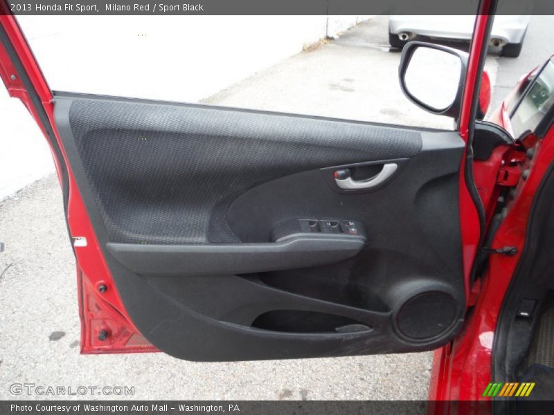 Milano Red / Sport Black 2013 Honda Fit Sport