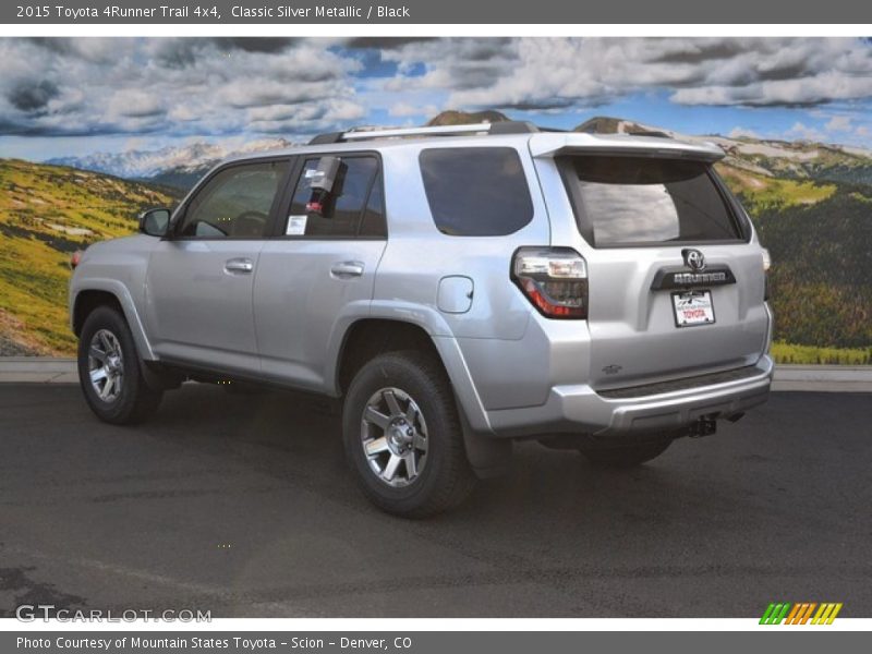 Classic Silver Metallic / Black 2015 Toyota 4Runner Trail 4x4