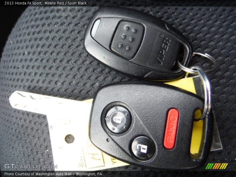 Milano Red / Sport Black 2013 Honda Fit Sport