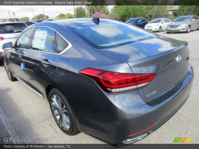 Empire State Gray / Black 2015 Hyundai Genesis 3.8 Sedan