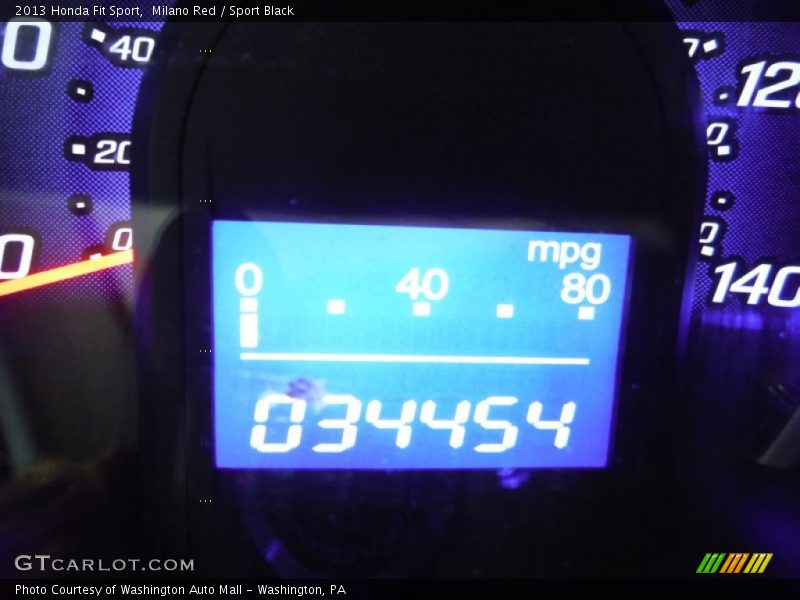 Milano Red / Sport Black 2013 Honda Fit Sport
