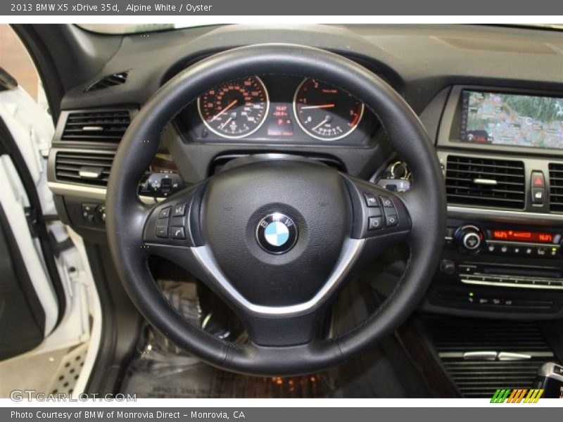 Alpine White / Oyster 2013 BMW X5 xDrive 35d
