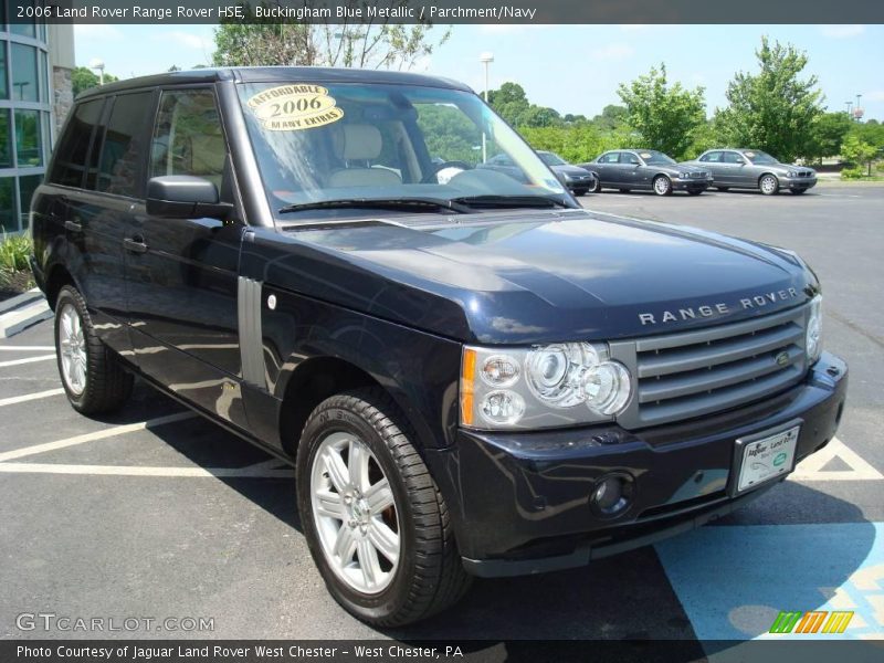 Buckingham Blue Metallic / Parchment/Navy 2006 Land Rover Range Rover HSE