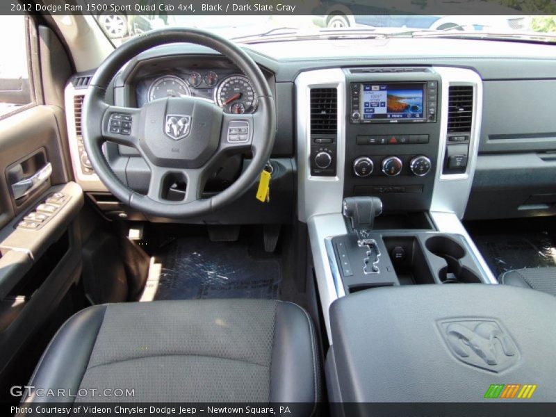 Black / Dark Slate Gray 2012 Dodge Ram 1500 Sport Quad Cab 4x4