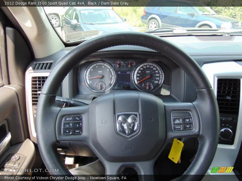 Black / Dark Slate Gray 2012 Dodge Ram 1500 Sport Quad Cab 4x4