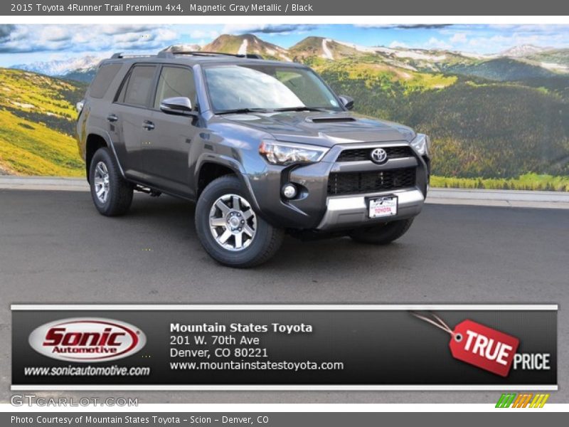 Magnetic Gray Metallic / Black 2015 Toyota 4Runner Trail Premium 4x4