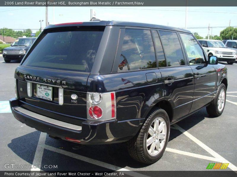 Buckingham Blue Metallic / Parchment/Navy 2006 Land Rover Range Rover HSE