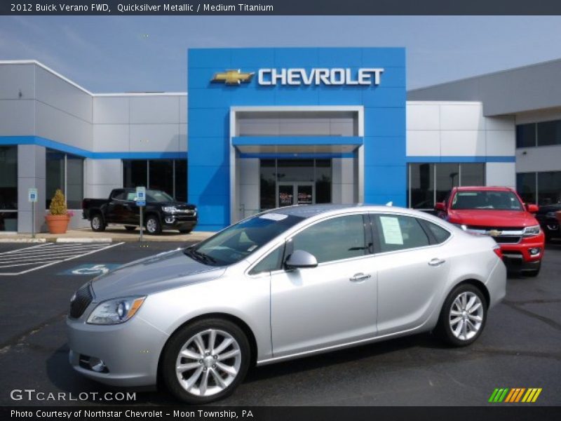Quicksilver Metallic / Medium Titanium 2012 Buick Verano FWD