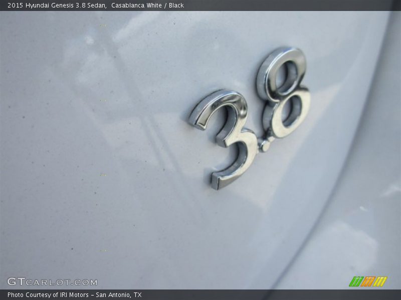 Casablanca White / Black 2015 Hyundai Genesis 3.8 Sedan