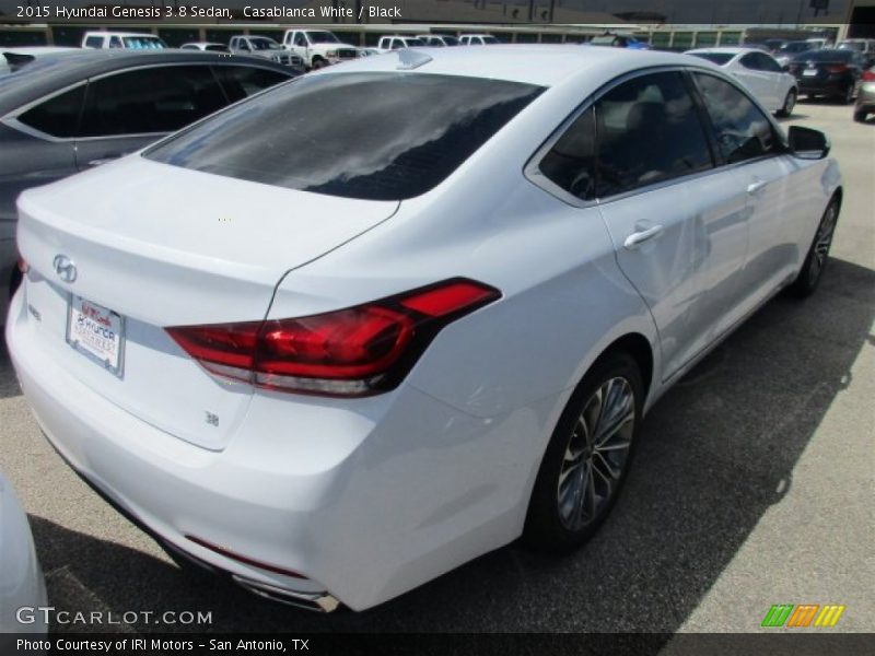 Casablanca White / Black 2015 Hyundai Genesis 3.8 Sedan