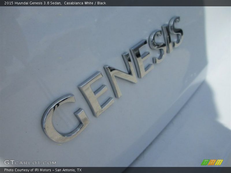 Casablanca White / Black 2015 Hyundai Genesis 3.8 Sedan