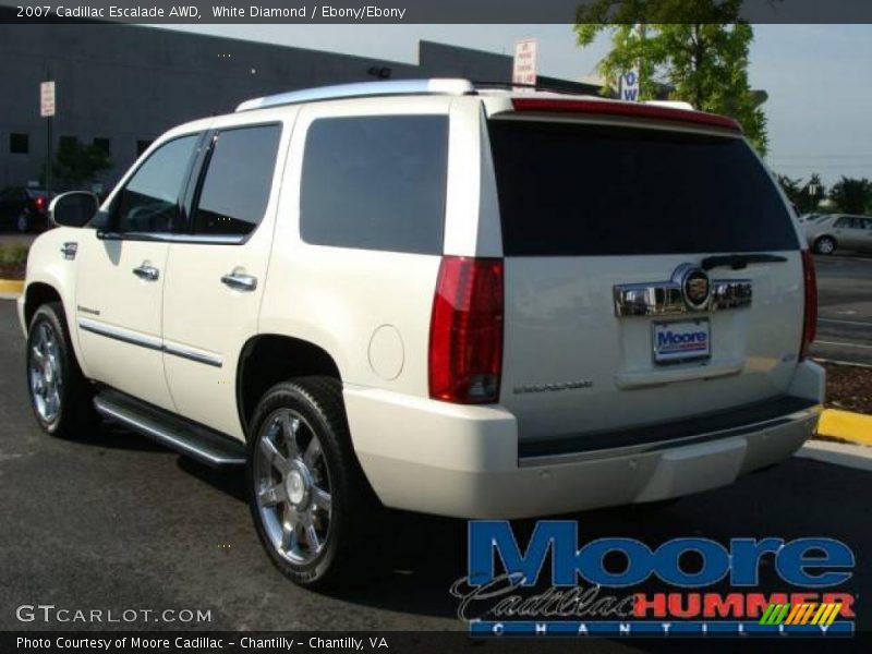 White Diamond / Ebony/Ebony 2007 Cadillac Escalade AWD