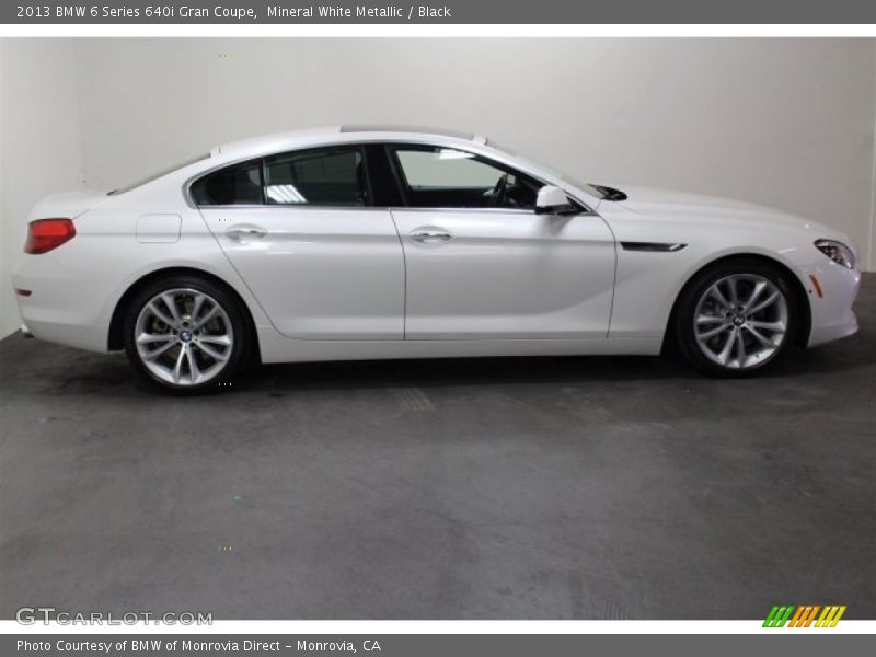 Mineral White Metallic / Black 2013 BMW 6 Series 640i Gran Coupe