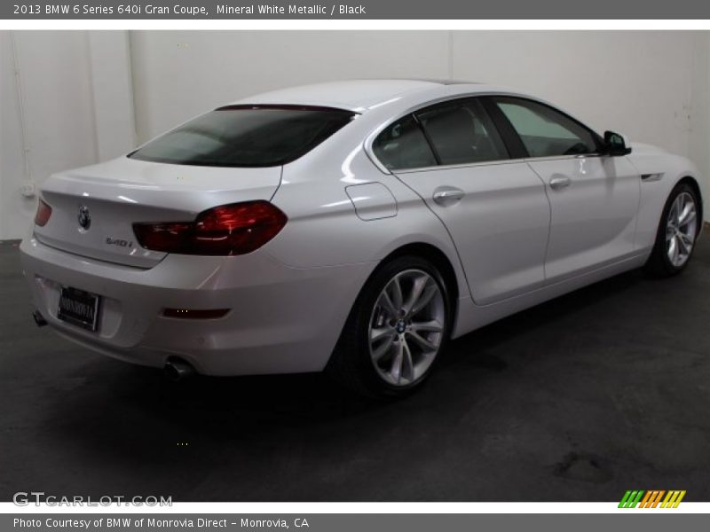 Mineral White Metallic / Black 2013 BMW 6 Series 640i Gran Coupe