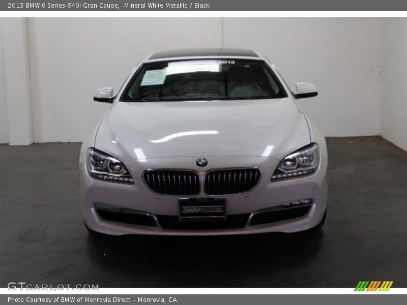 Mineral White Metallic / Black 2013 BMW 6 Series 640i Gran Coupe