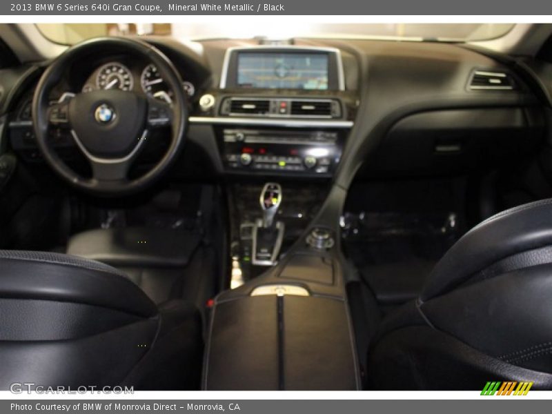 Mineral White Metallic / Black 2013 BMW 6 Series 640i Gran Coupe