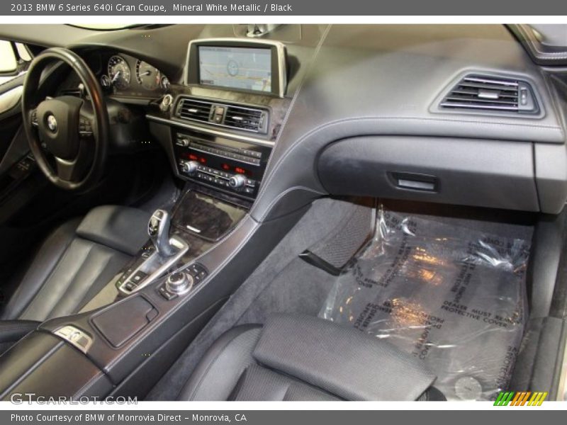 Mineral White Metallic / Black 2013 BMW 6 Series 640i Gran Coupe