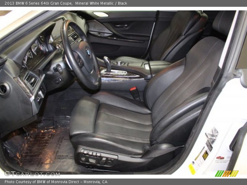 Mineral White Metallic / Black 2013 BMW 6 Series 640i Gran Coupe