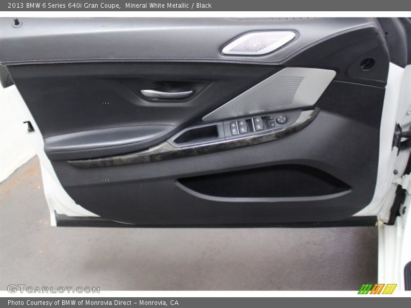 Mineral White Metallic / Black 2013 BMW 6 Series 640i Gran Coupe
