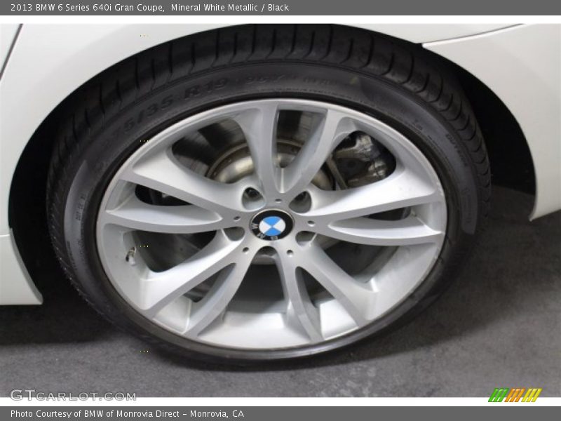 Mineral White Metallic / Black 2013 BMW 6 Series 640i Gran Coupe