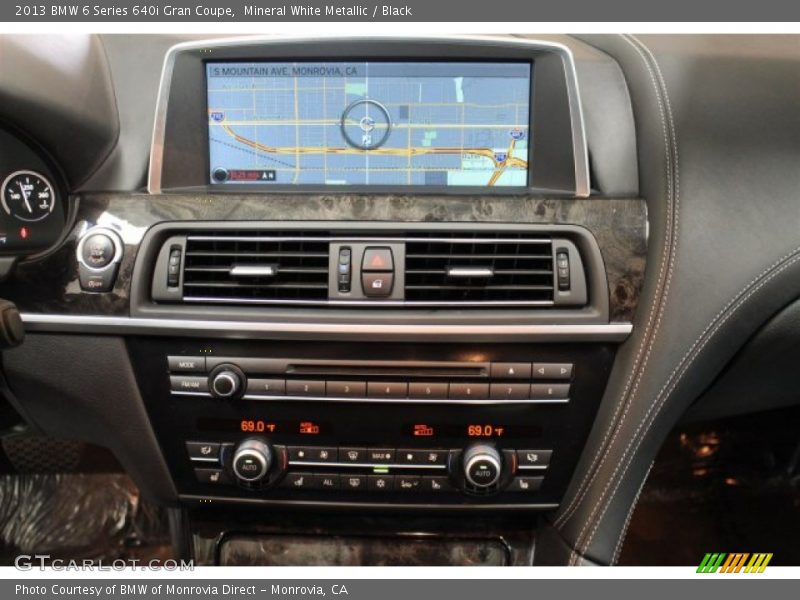Mineral White Metallic / Black 2013 BMW 6 Series 640i Gran Coupe