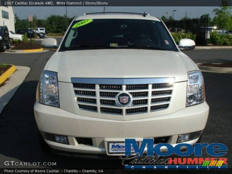 White Diamond / Ebony/Ebony 2007 Cadillac Escalade AWD