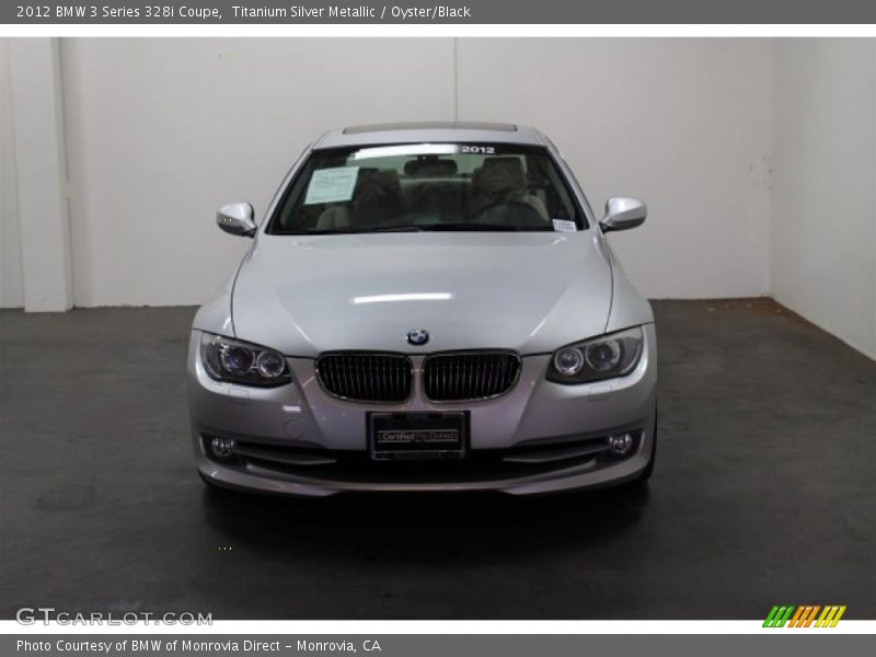 Titanium Silver Metallic / Oyster/Black 2012 BMW 3 Series 328i Coupe