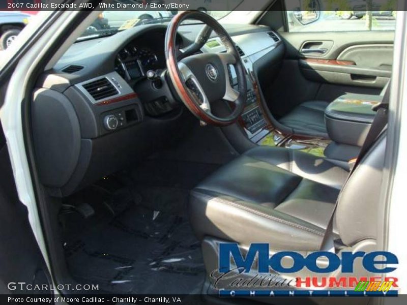 White Diamond / Ebony/Ebony 2007 Cadillac Escalade AWD