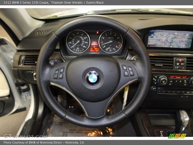 Titanium Silver Metallic / Oyster/Black 2012 BMW 3 Series 328i Coupe