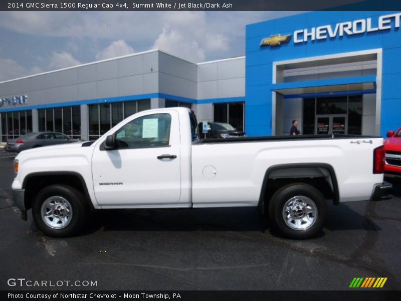 Summit White / Jet Black/Dark Ash 2014 GMC Sierra 1500 Regular Cab 4x4