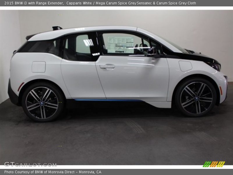 Capparis White / Mega Carum Spice Grey Sensatec & Carum Spice Grey Cloth 2015 BMW i3 with Range Extender