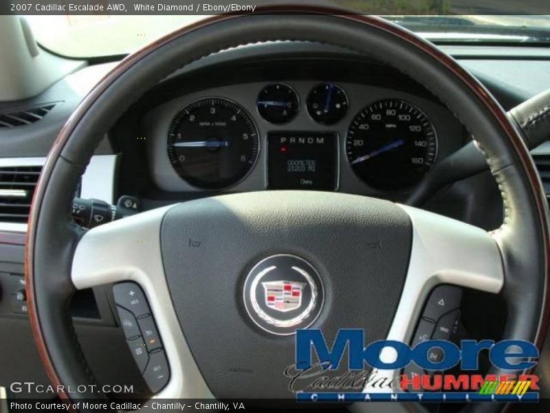 White Diamond / Ebony/Ebony 2007 Cadillac Escalade AWD