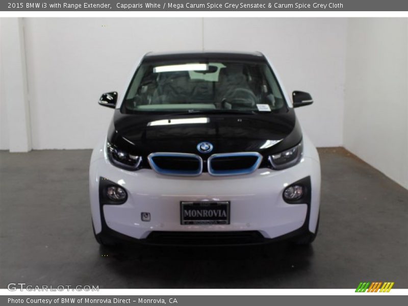 Capparis White / Mega Carum Spice Grey Sensatec & Carum Spice Grey Cloth 2015 BMW i3 with Range Extender