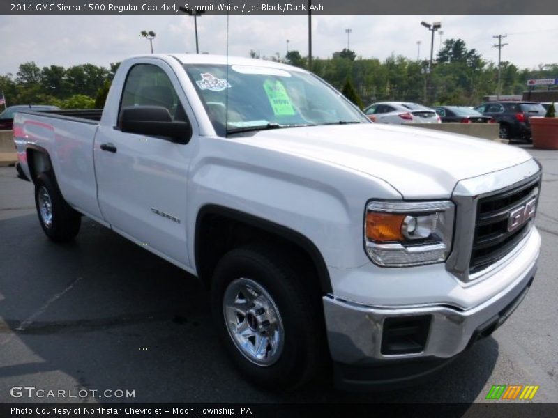 Summit White / Jet Black/Dark Ash 2014 GMC Sierra 1500 Regular Cab 4x4