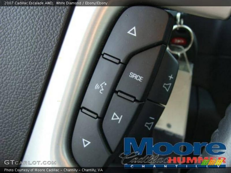 White Diamond / Ebony/Ebony 2007 Cadillac Escalade AWD