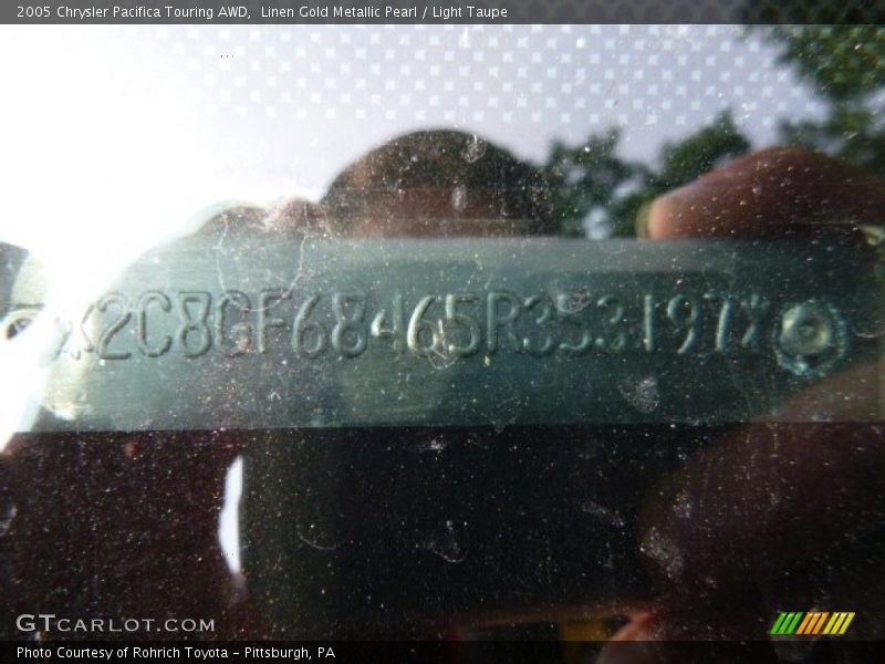Linen Gold Metallic Pearl / Light Taupe 2005 Chrysler Pacifica Touring AWD