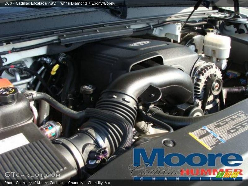 White Diamond / Ebony/Ebony 2007 Cadillac Escalade AWD