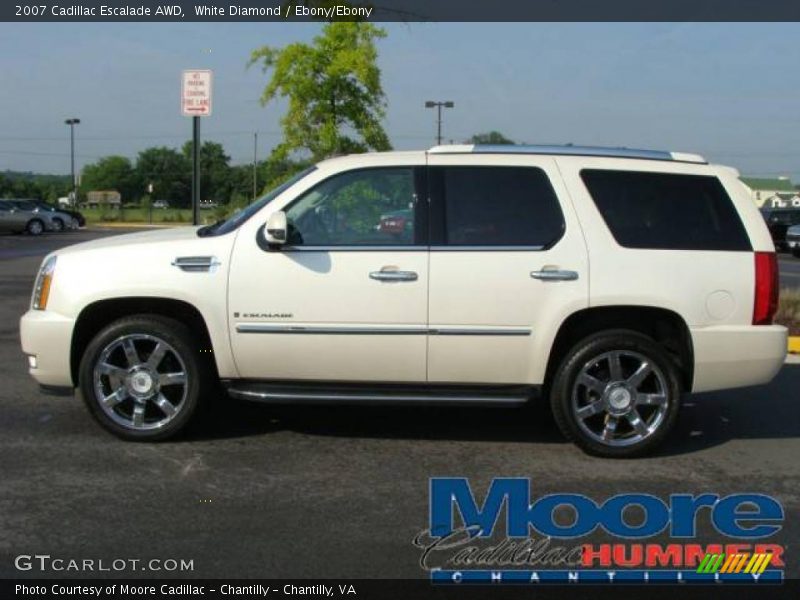 White Diamond / Ebony/Ebony 2007 Cadillac Escalade AWD