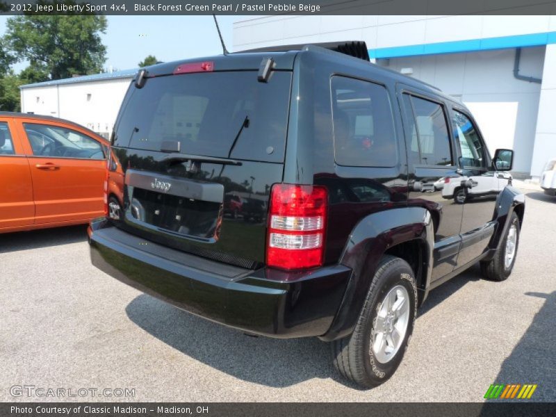 Black Forest Green Pearl / Pastel Pebble Beige 2012 Jeep Liberty Sport 4x4