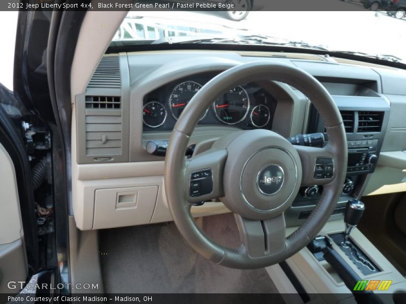 Black Forest Green Pearl / Pastel Pebble Beige 2012 Jeep Liberty Sport 4x4