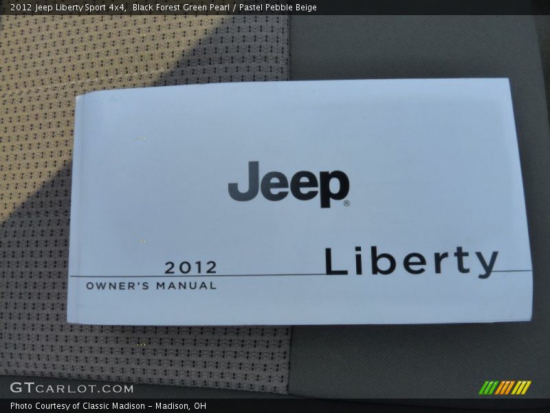 Black Forest Green Pearl / Pastel Pebble Beige 2012 Jeep Liberty Sport 4x4