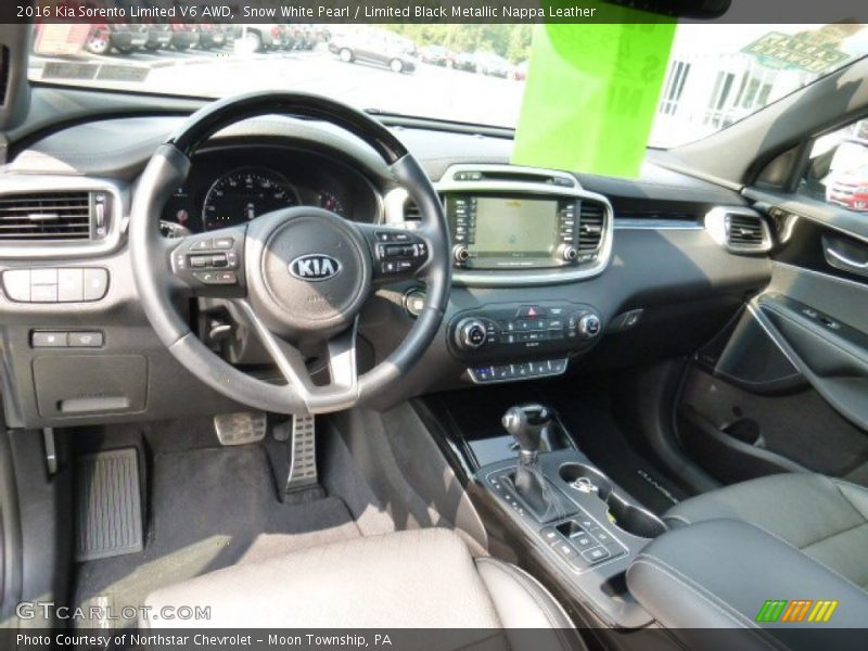 Limited Black Metallic Nappa Leather Interior - 2016 Sorento Limited V6 AWD 
