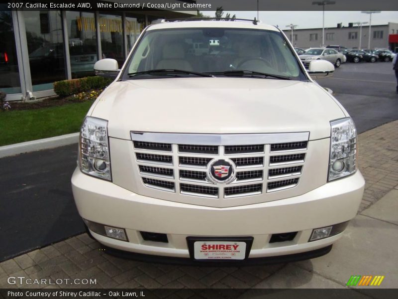 White Diamond / Cocoa/Light Cashmere 2007 Cadillac Escalade AWD