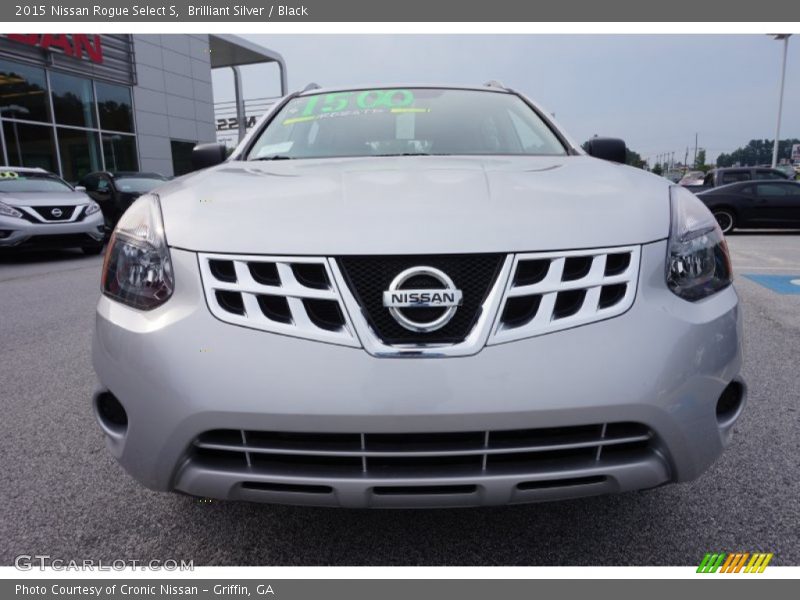 Brilliant Silver / Black 2015 Nissan Rogue Select S