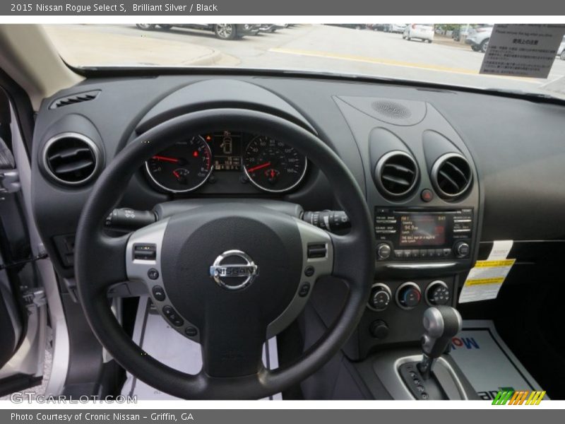 Brilliant Silver / Black 2015 Nissan Rogue Select S