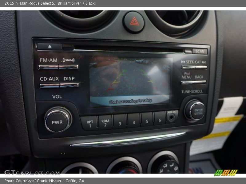 Brilliant Silver / Black 2015 Nissan Rogue Select S